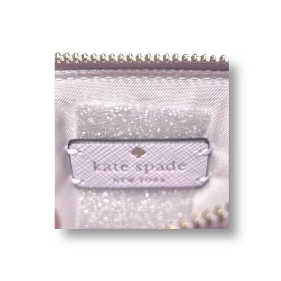 Kate Spade Madison KC588 Lavender Leather Double Zip Wallet Wristlet Purse NWT - Picture 4 of 11